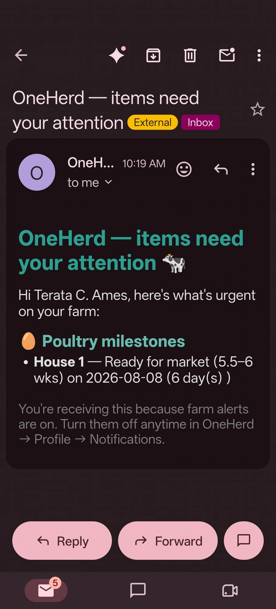Smart Email Alerts