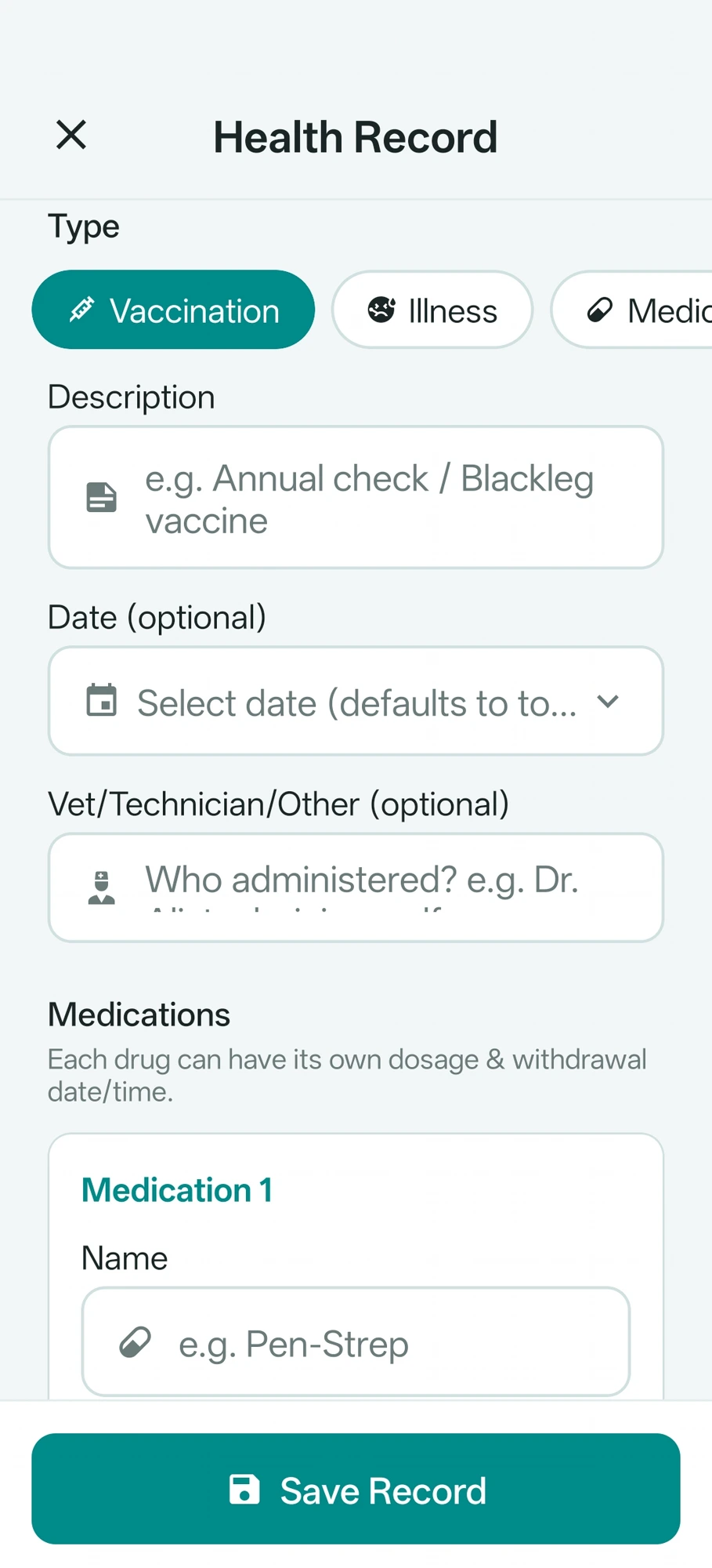 Health & Vaccinations